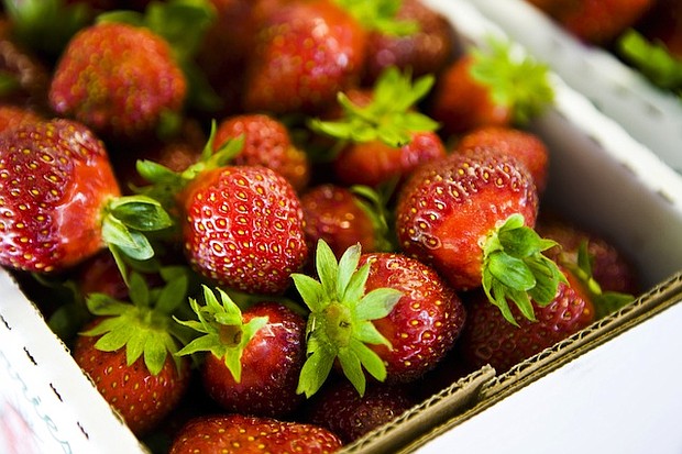 Americans eat nearly 8 pounds of fresh strawberries per person each year, and even when they are rinsed in the field and washed before eating, they are still most likely to be contaminated with pesticide residue, according to the Environmental Working Group.
