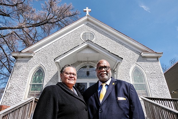 New home for City Park Church //
Pastor Joe Ellison and his wife, Kendra Ellison, stand in front of Tenth Street Baptist Church, which is renting space to the Ellisons to operate their independent City Park Church. Location: 2300 Fairmount Ave. in Church Hill. The Ellisons, who previously operated a church and day care in Essex Village in Henrico County, plan for their new church to focus on programs and services for residents of the nearby Fairfield Court public housing community. Pastor Ellison also serves as a chaplain for NASCAR and for sports teams in the Richmond area.  
