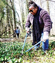 Richmond Delegate Delores L. McQuinn led the effort. Mayor Levar M. Stoney, Richmond Police Chief Alfred Durham and City Councilwoman Cynthia I. Newbille were among an estimated 200 volunteers who participated. The volunteers also included a few goats. State funding is expected to be available after July 1 to support the volunteer effort to tend the cemeteries.  