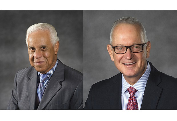 Douglas Wilder and Bob Holsworth