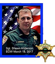 Sgt Shawn Anderson of the East Baton Rouge Parish Sheriff's Office was killed March 18, 2017.
Credit:	East Baton Rouge Sheriffs Office