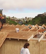 
Homes of Hope International builds houses for families in need around the world. Each home takes two days to build. They are building homes for families in Tijuana, Mexico.
