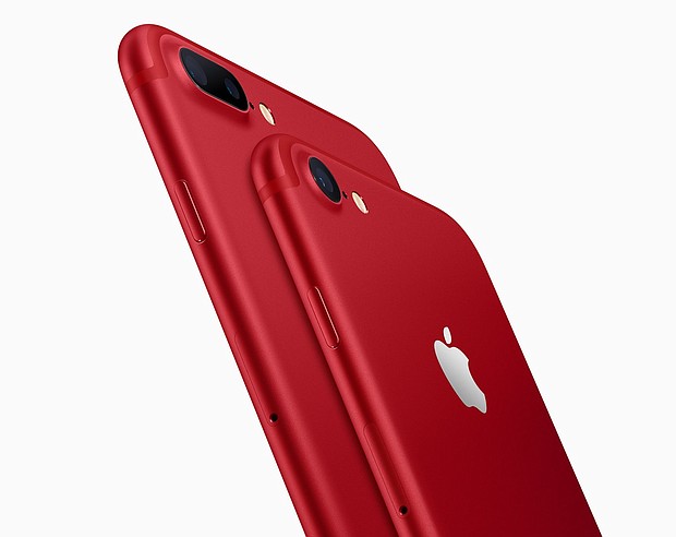 Apple unveiled Tuesday a special red version of the iPhone 7 and 7 Plus, to commemorate the 10-year partnership between the tech giant and Red, an organization that helps fights AIDS.