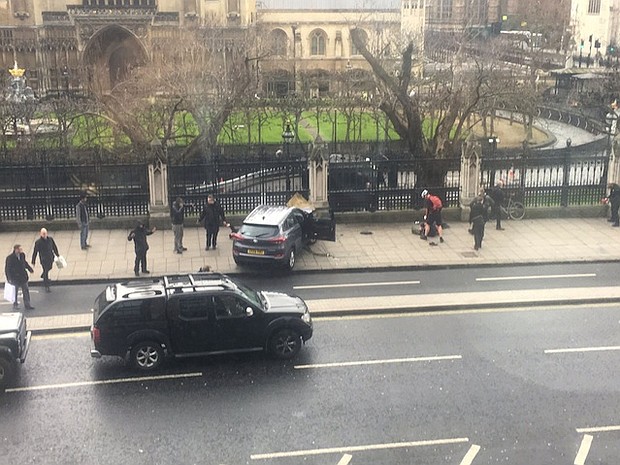 UK police are investigating a "firearms incident" near the British Parliament in London