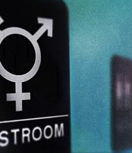 	An illustration of a sign for a transgender bathroom.