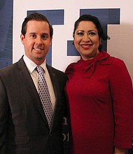 Houston City Controller Chris Brown & Dr. Laura Murillo, President & CEO; Houston Hispanic Chamber of Commerce 