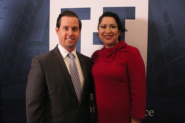 Houston City Controller Chris Brown & Dr. Laura Murillo, President & CEO; Houston Hispanic Chamber of Commerce