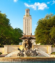 University of Texas Tower and Fountain