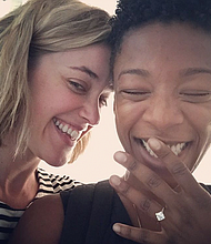 Samira Wiley and Lauren Morelli