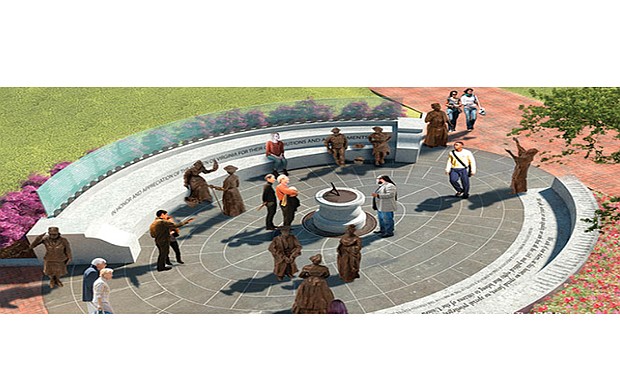 Artist rendering of “Voices from the Garden.”