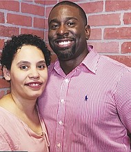 Jamila and Brian Barefield (Brian is Houston Style's sports writer.)