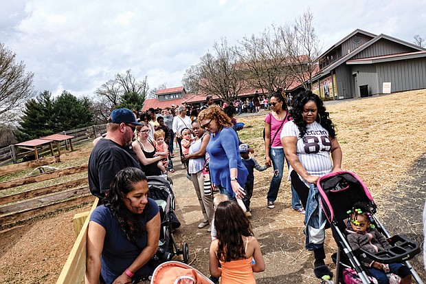 New farm features include a renovated barn, allowing visitors easier access to feed and pet animals, and a hand-washing station for use afterward. Maymont also has two new retired racehorses in residence and five black faced sheep.