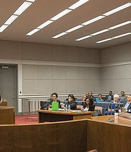 The final event was held Sunday in a Richmond courtroom at the John Marshall Courts Building Downtown. Judges included Carlos Clanton, president of the National Urban League Young Professionals, Richmond radio personality Clovia Lawrence and Chika Anyadike, legislative assistant to Petersburg Delegate Lashrecse D. Aird. Mr. Ruffin and Ms. Taylor won the debate and each received $500. 