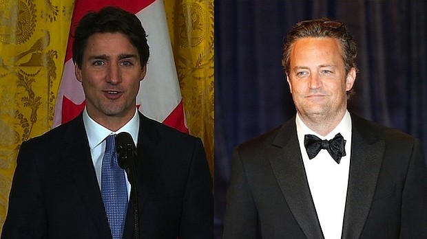 Canadian Prime Minister Justin Trudeau wants a rematch of an elementary school fight after "Friends" star Matthew Perry said he beat up Trudeau when the two attended school in Canada.