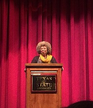 Angela Davis at Texas State University