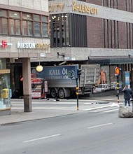 	Vehicle driven into pedestrians on Stockholm street.