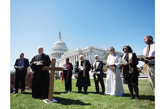 With ashes on their foreheads, sackcloth draped around their necks and the U.S. Capitol as a backdrop, Christian leaders used ...