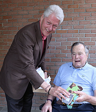 Former President Bill Clinton has been spending some time with former President George H. W. Bush