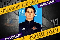 Morgan State junior Jeremy Field and Bethune-Cookman senior Alvaro Barrera were named Mid-Eastern Athletic Conference (MEAC) Men’s Tennis Co-Players of ... Morgan State junior Jeremy Field and Bethune-Cookman senior Alvaro Barrera were named Mid-Eastern Athletic Conference (MEAC) Men’s Tennis Co-Players of ...