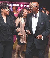 Celebrating VUU // The $200-per-person, black-tie benefit for VUU drew several hundred supporters who danced to the music of Trademark and wore masks and glitter