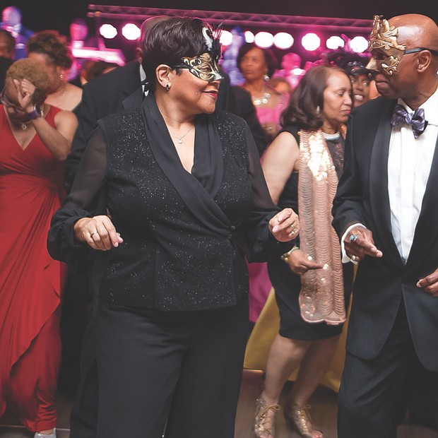 Celebrating VUU // The $200-per-person, black-tie benefit for VUU drew several hundred supporters who danced to the music of Trademark and wore masks and glitter