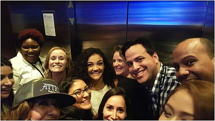 Olympic Gold Medalist Laurie Hernandez with Hispanicize attendees