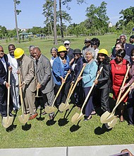 Ground Breaking for Bench Honoring Iconic Civil Rights Leaders/Vicky Pink