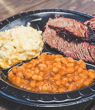 a plate of Killen’s Barbecue