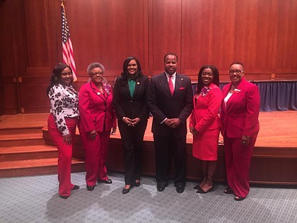 State Ron Reynolds with Delta Sigma Theta