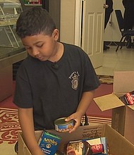 Six-year-old Oscar Payton Jr. is learning to live without his father and showing us all what it means to "Stand for Houston."