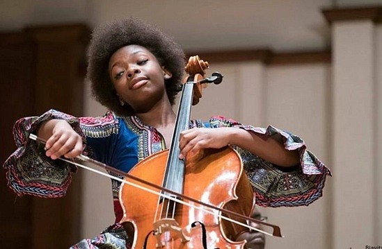 14 year-old cellist Ifetayo Ali-Landing (photo via blavity.com)