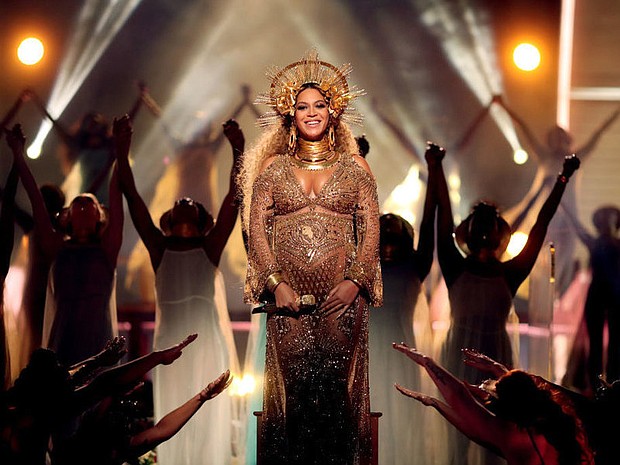 Singer Beyoncé at the Grammy Awards in February.
Christopher Polk/Getty Images for NARAS
