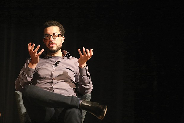 Deconstructing O.J //
Ezra Edelman, director of the five-part, documentary miniseries “O.J.: Made in America,” talks about the project last Saturday during a showing and discussion at Virginia Commonwealth University’s Grace Street Theater. About 75 people were in the audience for the question- and-answer session with the director.