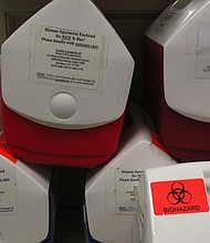 The Carolinas Cord Blood Bank at Duke University stores up to 3,640 units of cord blood at minus 196 degrees Celsius.