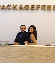 Lauren Singer and Daniel Silverstein founded Package Free, a shop online and in New York that sells sustainable products.