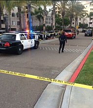  A gunman opened fire at a pool party in San Diego, killing a woman and injuring six other people./KGTV