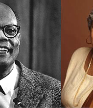 Nobel Laureates Sir Arthur Lewis (l) and Toni Morrison (r)