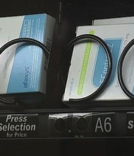 A new vending machine in a University of California Davis study room traded the usual Hot Cheetos and Red Bull for condoms, tampons, pregnancy tests, Advil, and the morning after pill (or Plan B). They call it the "Wellness To Go" Machine