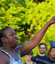 On May 2, 2017 about 100 people, several speakers, very peaceful gathered outside the Triple S where the shooting of Alton Sterling happened.