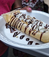 Culinary delights, such as dessert crepes, ratatouille and shrimp and grits were prepared by local chefs for a delighted crowd. 
