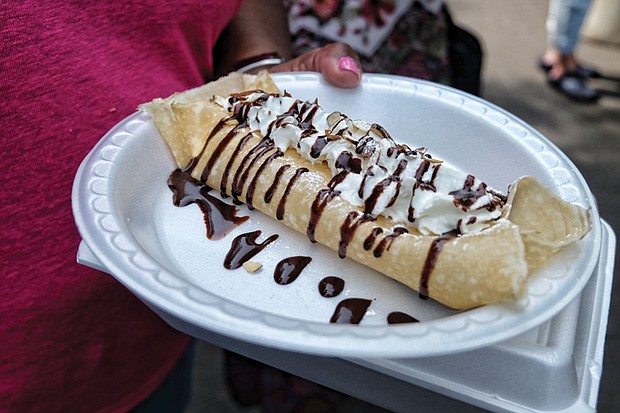 Culinary delights, such as dessert crepes, ratatouille and shrimp and grits were prepared by local chefs for a delighted crowd. 
