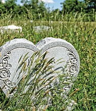 Despite the best efforts of volunteers, grass and weeds continue growing around grave markers at historic Evergreen Cemetery in the East End. Organizers are seeking more help clearing brush during the spring and summer growing seasons.