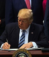 Donald Trump signs legislation