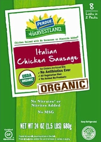 Officials say chicken sausage from Perdue Foods is being recalled because the product may contain bits of plastic. The USDA says there are no reports of health issues.