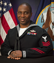 Petty Officer 1st Class Samuel Aremoh