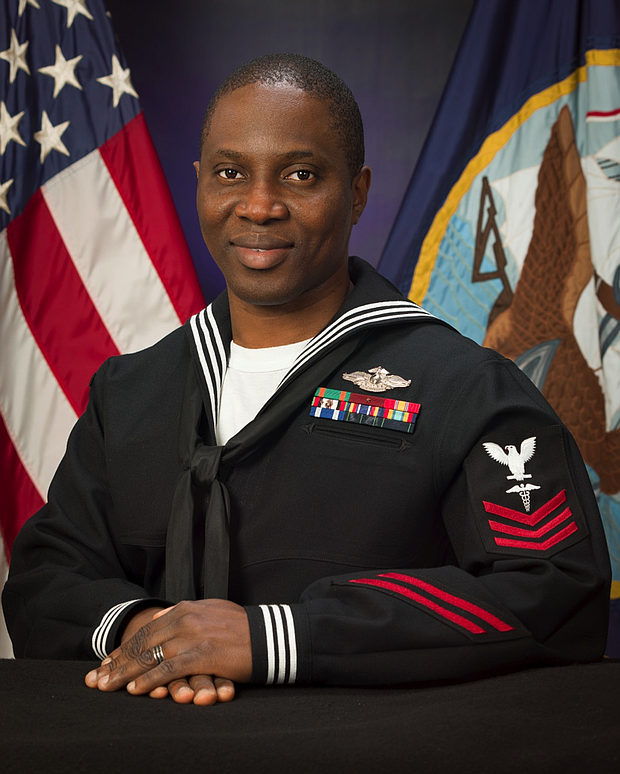 Petty Officer 1st Class Samuel Aremoh