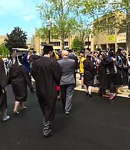 	A group of Notre Dame graduates walked out of their graduation ceremony Sunday in protest against Vice President Mike Pence and his policies. Pence was delivering the commencement speech after receiving an honorary degree from the Catholic university, located in his home state of Indiana.
