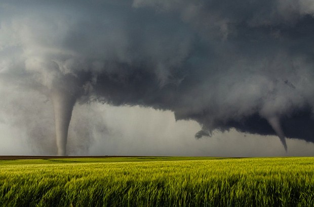 Matt Hunt snapped this photo just south of Dodge City, Kansas on May 24, 2016. As a child growing up in Indiana, tornadoes terrified Hunt but that fear turned into curiosity and fascination. "I'm in awe," said Hunt. "Seeing and feeling mother nature is addicting to me."