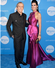 Michael Bolton, Performer and Angie Harmon, Recipient of the Spirit of Compassion Award at the fourth annual UNICEF Audrey Hepburn Society Ball