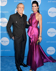 Michael Bolton, Performer and Angie Harmon, Recipient of the Spirit of Compassion Award at the fourth annual UNICEF Audrey Hepburn Society Ball